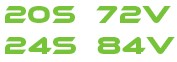 20S 72V - 24S 84V