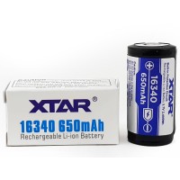 Baterija Xtar Li-ion 3.7V 650mAh 16340 CR123