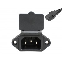 PC Plug IEC Muški Konektor sa poklopcem